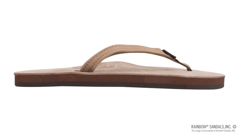 Rainbow Sandals Rainbow Women's Single Layer Premier Leather with Arch Support and a Narrow Strap Sandal - Dark Brown, Medium - Image 4